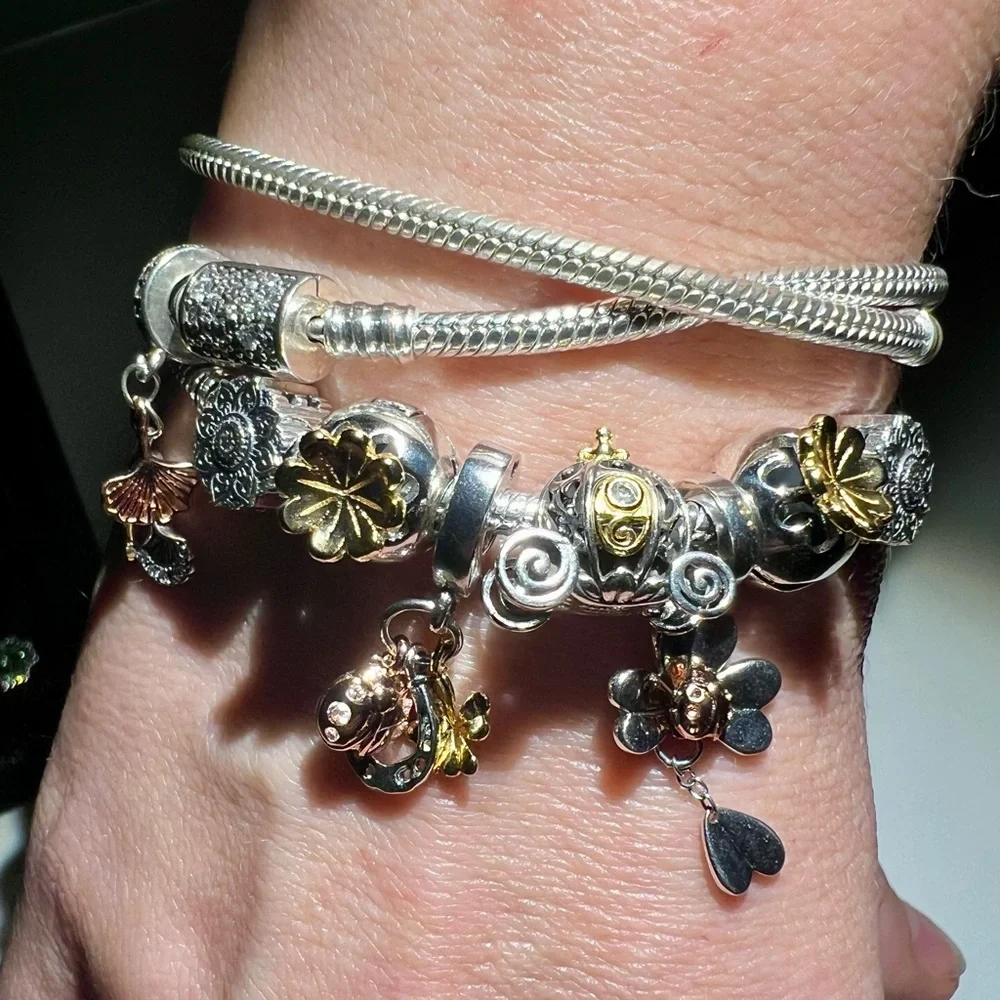 Clover, Ladybug & Horseshoe Dangle Charm